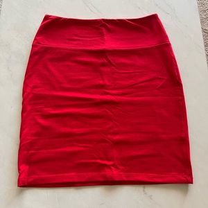 Red Forever 21 Skirt